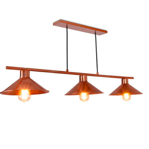 Pendente Moderno Industrial Calen para 3 Lâmpadas