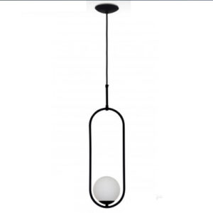 Pendente Moderno Jarmans Aro com 1 Globo de Vidro