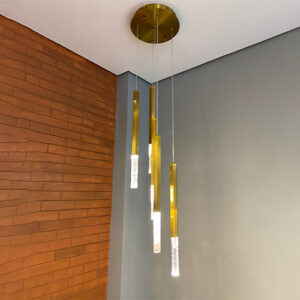 Pendente Moderno Pétra Triplo - LED Integrado