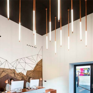 Pendente Tubular Vertical para Lâmpada Tubo LED