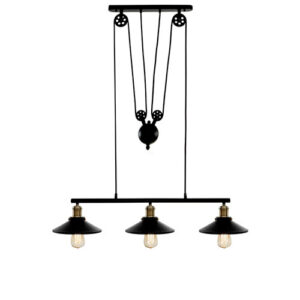 Pendente em Alumínio com Regulagem de Altura Triplo