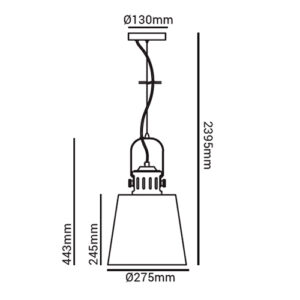 Pendente de Alumínio Balsar