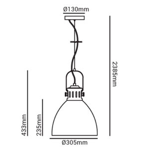 Pendente de Alumínio Malo