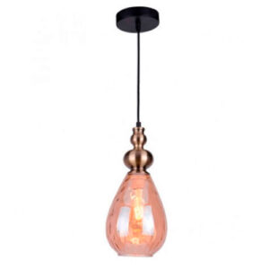 Pendente de Vidro Antique Bronze com Vidro