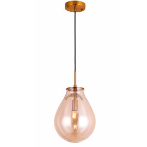 Pendente de Vidro Conhaque Alella