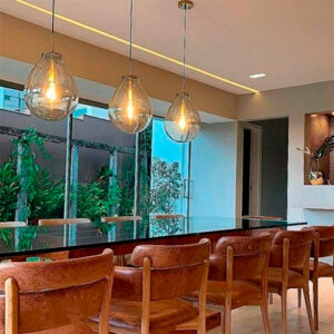 Pendente de Vidro Conhaque Alella