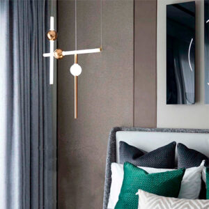 Pendentes LED Trapez Tubo e Globo Metálico – LED Integrado