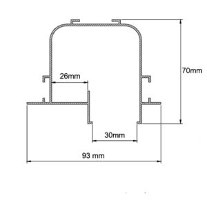 Perfil de Alumínio Extrusado Embutir Linear No Frame Indireto2