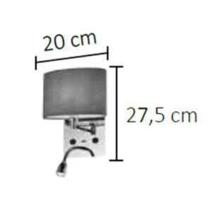 arandela-interna-classica-melina-com-flexivel-para-leitura-com-interruptor-e-entrada-usb-dimensoes