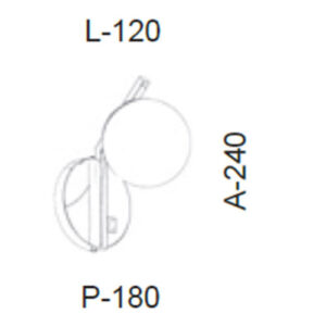 arandela-v-com-globo-de-vidro-dimensoes