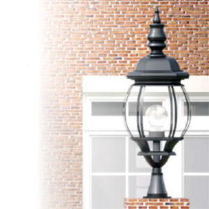 Balizador Poste de Muro com Vidro Bisotê - Acabamento Perfeito