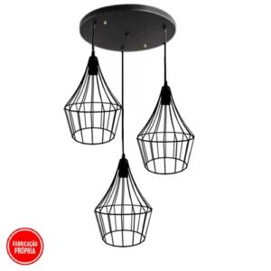 conjunto-pendente-aramado-preto-tom-dixon-3-iguais-balao-canopla-redonda