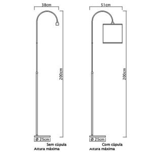 luminaria-de-chao-curva-cromada-santa-oliva-com-cupula-em-tecido-dimensoes