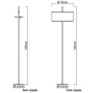luminaria-de-chao-reta-nuria-com-cupula-em-tecido-dimensoes