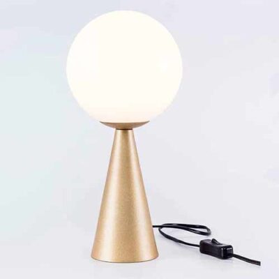 Luminária de Mesa Abajur Cone com Globo