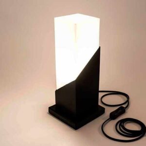 Luminária de Mesa Abajur Quadrado Moderno