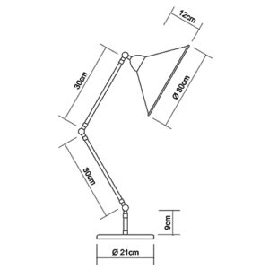luminaria-de-mesa-articulada-metalica-rourell-cupula-cone-metal-dimensoes