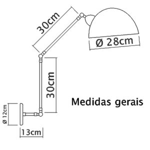 luminaria-de-parede-arandela-articulada-rourell-curva-cupula-grande-dimensoes