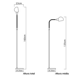 luminaria-de-piso-curva-razada-cromada-com-cupula-bolinha-pequena-dimensoes