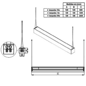 luminaria-de-sobrepor-pendente-com-difusor-em-acrilico-para-lampada-tubo-led-luz-direta-e-indireta-dimensoes