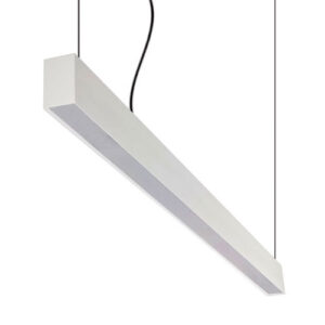 Luminária de Sobrepor Pendente Retangular com Difusor para Tubo LED