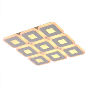 Luminária de Sobrepor Plafon 9 Quadrados - LED Integrado
