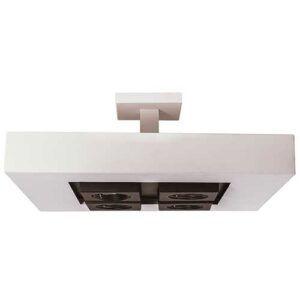 Luminária de Sobrepor Plafon com 4 Spots no Centro