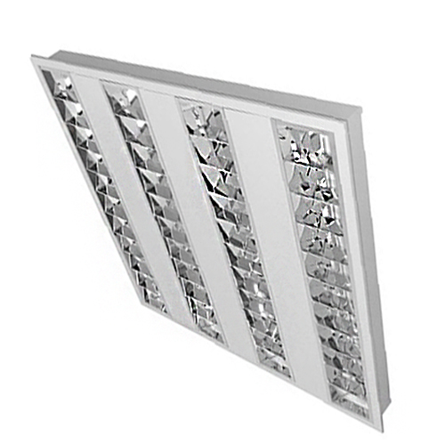 Luminária 4 linhas LED Integrado