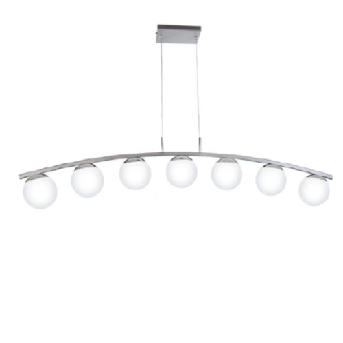 Lustre Arco Round com Globos de Vidro