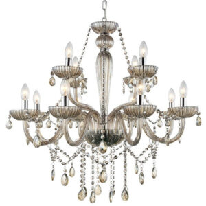 Lustre Candelabro Angel 12 Braços com Cristais