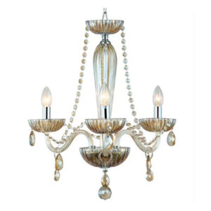 Lustre Candelabro Angel 3 Braços com Cristais