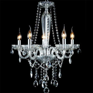 Lustre Candelabro Angel 5 Braços com Cristais