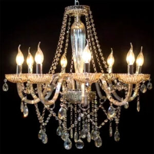 Lustre Candelabro Angel 8 Braços com Cristais