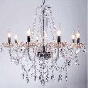 Lustre Candelabro Angel 8 Braços com Cristais