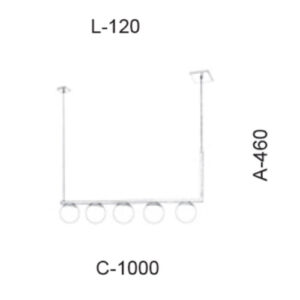 lustre-elle-com-5-globos-de-vidro-dimensoes