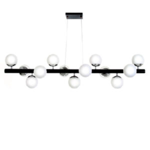 Lustre Linear com Globos de Vidro