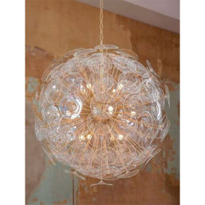 Lustre Moderno de Vidro Bola Fiore