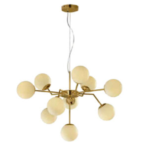 Lustre Moderno Mond com Globos de Vidro