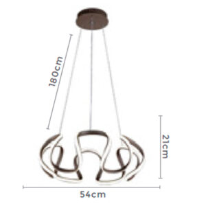 Lustre Pendente de LED Moderno Musi