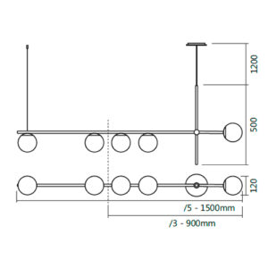 lustre-pendente-moderno-fils-com-globos-de-vidro-dimensoes