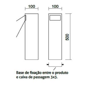 mini-poste-balizador-moderno-quadrado-led-dimensoes