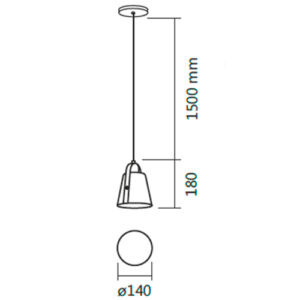 pendente-aluminio-cupula-girona-pequeno-dimensoes