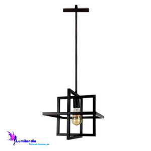 pendente-aramado-preto-infinity-quadrado-moderno