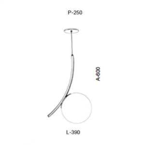 pendente-cobre-curva-com-globo-de-vidro-dimensoes