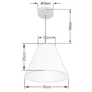 pendente-cone-em-tecido-30cm-sem-acrilico-dimensoes