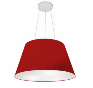 Pendente Cone Cúpula em Tecido 50cm - CORES DIVERSAS