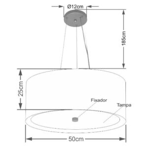pendente-de-tecido-cupula-redonda-50cm-com-difusor-dimensoes