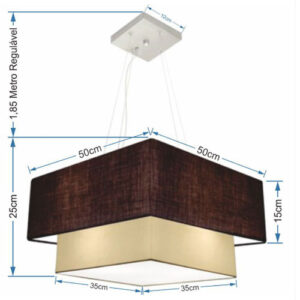 pendente-de-tecido-quadrado-duplo-2-cupulas-50cm-35cm-linho-dimensoes