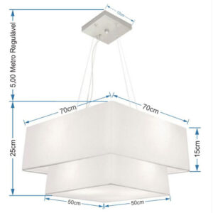 pendente-de-tecido-quadrado-duplo-2-cupulas-70cm-50cm-dimensoes