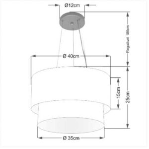 pendente-de-tecido-redondo-duplo-2-cupulas-40cm-35cm-dimensoes